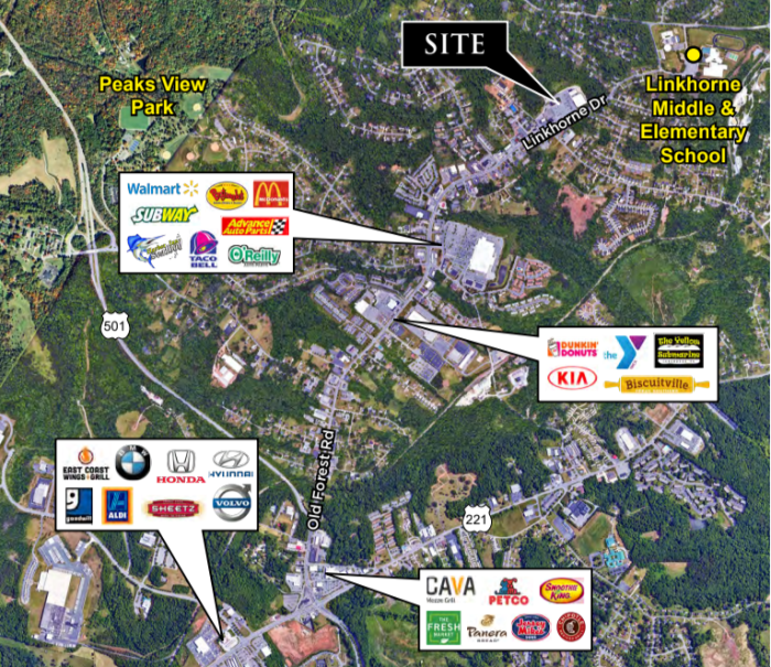 2820 Linkhorne Drive, Lynchburg, Virginia, ,Retail,For Lease,2820 Linkhorne Drive,1220