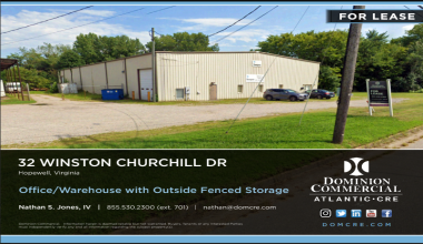 32 Winston Churchill Road, Hopewell, Virginia, ,Industrial,For Lease,32 Winston Churchill Road,1225